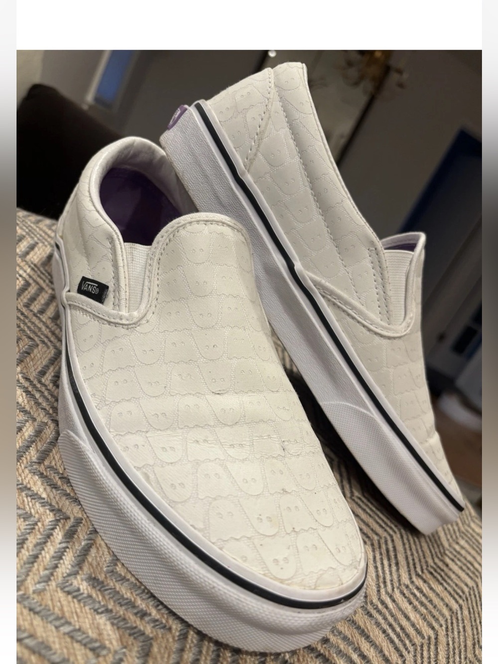 Vans x Ghostly Reflective Slip-On Men’s 8.5 / Women’s 10 Shoes ~READ DESCRIPTION